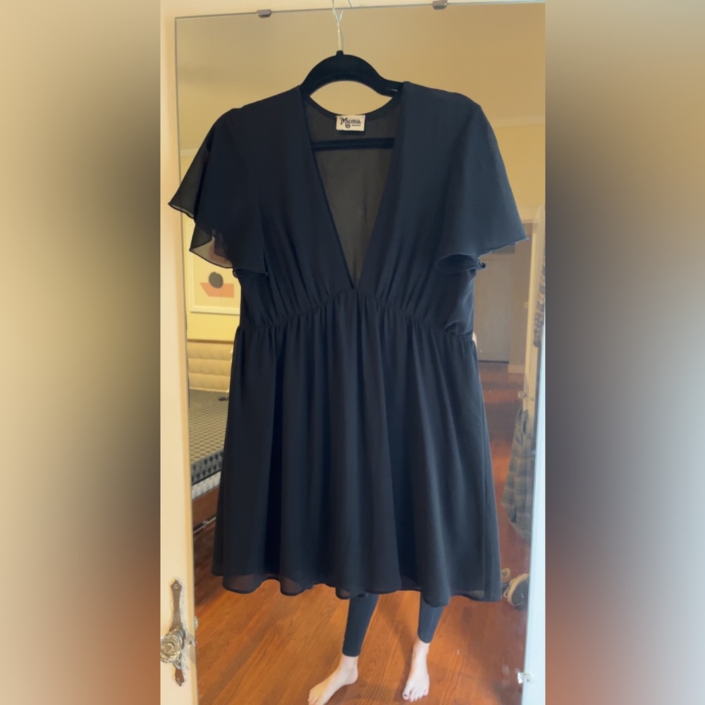 Black show me your mumu mini dress